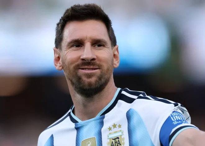 Lionel Messi unveils special Argentina jersey for his farewell match vs Benin