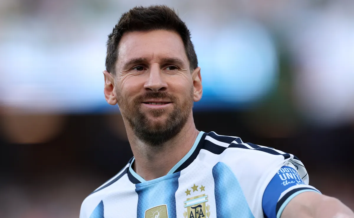 Lionel Messi unveils special Argentina jersey for his farewell match vs Benin
